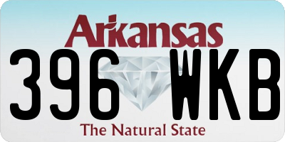 AR license plate 396WKB