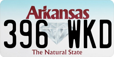 AR license plate 396WKD