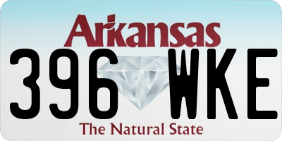 AR license plate 396WKE