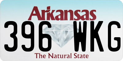 AR license plate 396WKG