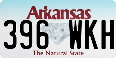 AR license plate 396WKH