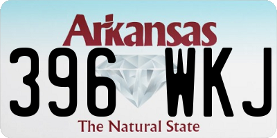 AR license plate 396WKJ