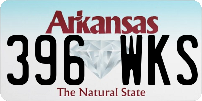AR license plate 396WKS