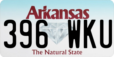 AR license plate 396WKU