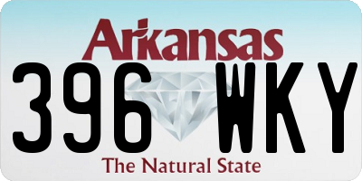 AR license plate 396WKY