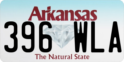 AR license plate 396WLA