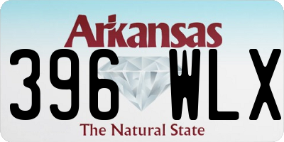 AR license plate 396WLX