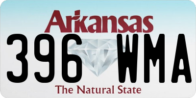 AR license plate 396WMA