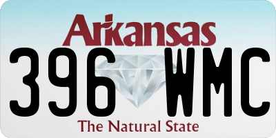 AR license plate 396WMC