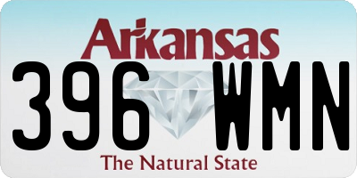 AR license plate 396WMN