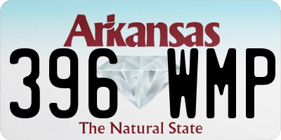 AR license plate 396WMP