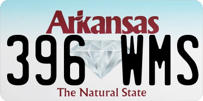 AR license plate 396WMS