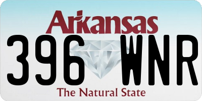 AR license plate 396WNR