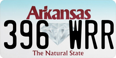 AR license plate 396WRR