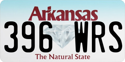 AR license plate 396WRS
