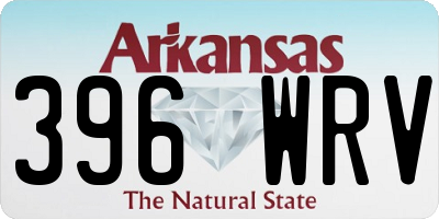 AR license plate 396WRV