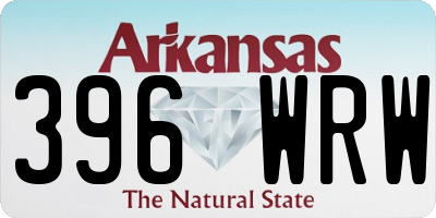 AR license plate 396WRW