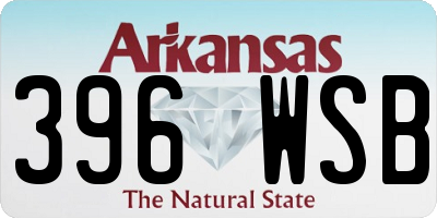 AR license plate 396WSB
