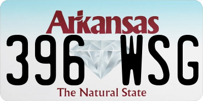 AR license plate 396WSG