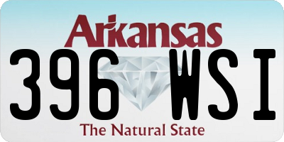 AR license plate 396WSI