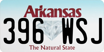AR license plate 396WSJ