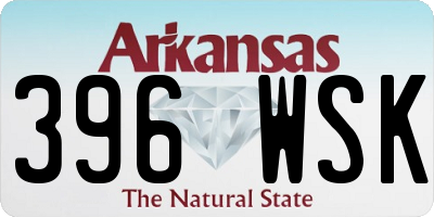 AR license plate 396WSK