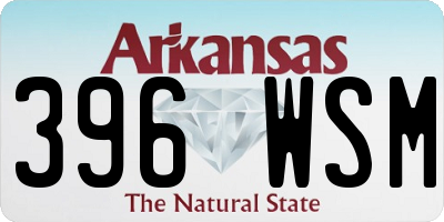 AR license plate 396WSM