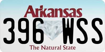 AR license plate 396WSS