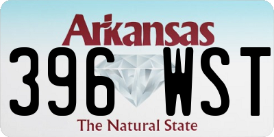 AR license plate 396WST