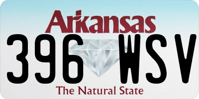 AR license plate 396WSV