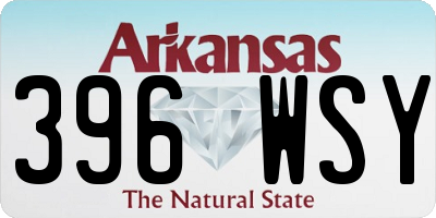 AR license plate 396WSY