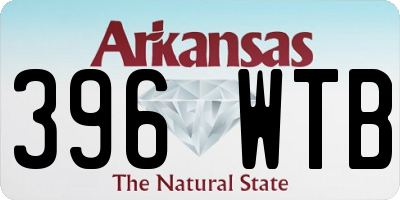 AR license plate 396WTB