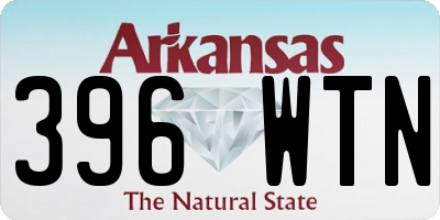 AR license plate 396WTN