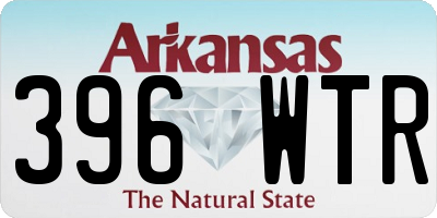 AR license plate 396WTR