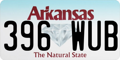 AR license plate 396WUB