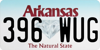 AR license plate 396WUG