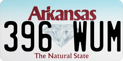 AR license plate 396WUM