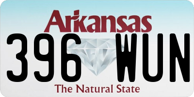 AR license plate 396WUN