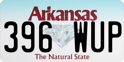AR license plate 396WUP