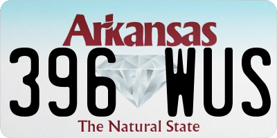 AR license plate 396WUS