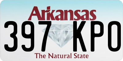 AR license plate 397KPO