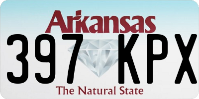 AR license plate 397KPX