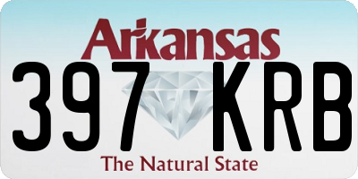 AR license plate 397KRB