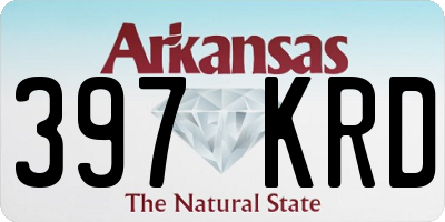 AR license plate 397KRD