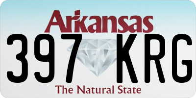 AR license plate 397KRG