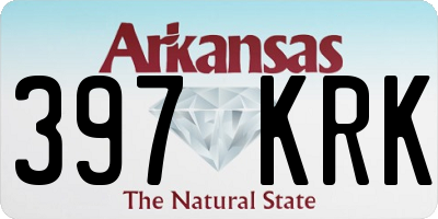 AR license plate 397KRK