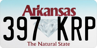 AR license plate 397KRP