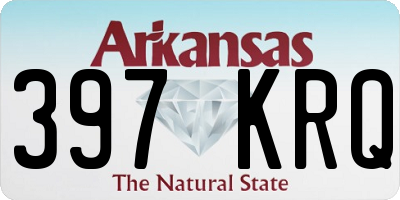 AR license plate 397KRQ