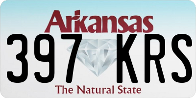 AR license plate 397KRS