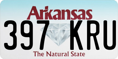 AR license plate 397KRU